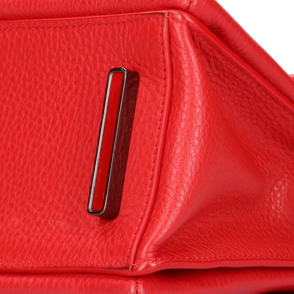 Christian Louboutin Passage Leather Shoulder Bag Red - Picture 11 of 12